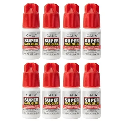 CALA Super Nail Glue 0.10 Oz (Pack of 8) | Quick Dry Salon Quality Nail Adhesive thumbnail 1