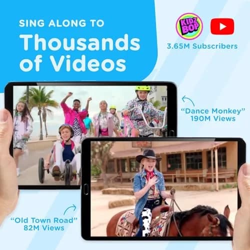 Move2Play Kidz Bop Bluetooth Karaoke Microphone | Musical Instrument Toy for Kids Ages 3-8+ Years Old | Blue thumbnail 6