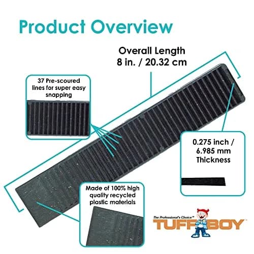 TuffBoy Composite Plastic Shims for Leveling 36-Pack | Durable, Made in USA thumbnail 2