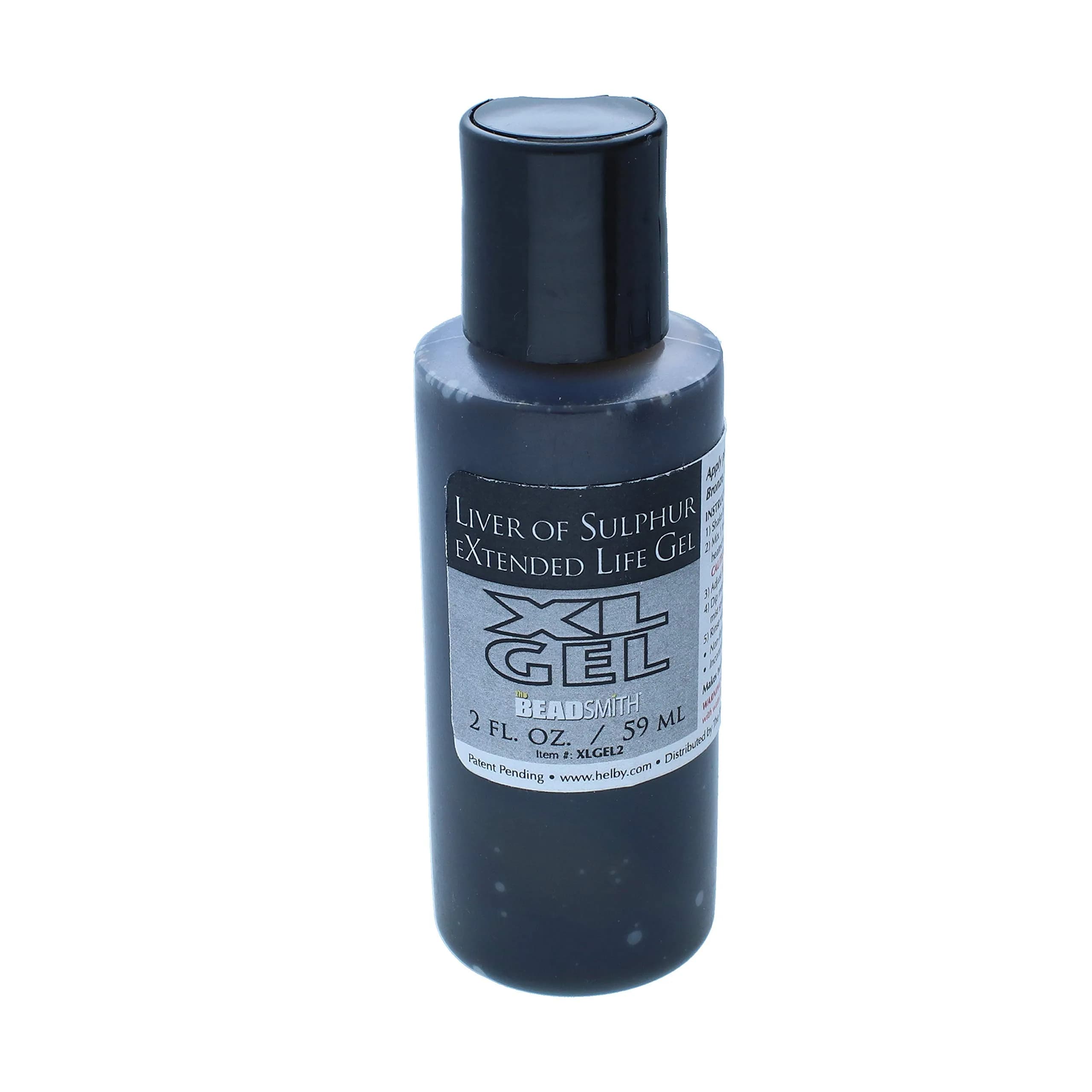 The Beadsmith XL Gel Liver of Sulfur 59ml | Extended Life Patina for Metal Art & Jewelry - main product image