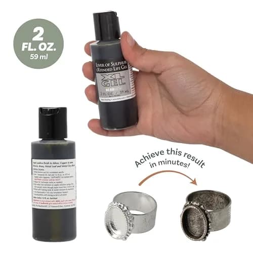 The Beadsmith XL Gel Liver of Sulfur 59ml | Extended Life Patina for Metal Art & Jewelry thumbnail 5