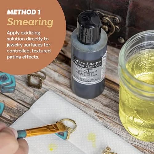 The Beadsmith XL Gel Liver of Sulfur 59ml | Extended Life Patina for Metal Art & Jewelry thumbnail 3