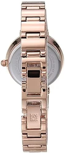 Anne Klein Women's Genuine Diamond Dial Bracelet Watch | Rose Gold/Green | 28mm thumbnail 2