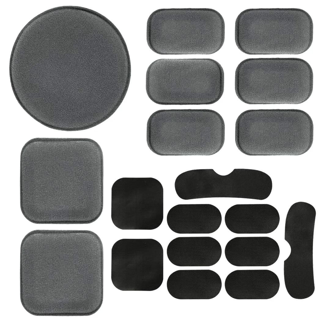 AOUTACC Universal Airsoft Helmet Pads | Foam Replacement Kit for Fast-Style/Mich/ACH (Gray, Medium)
