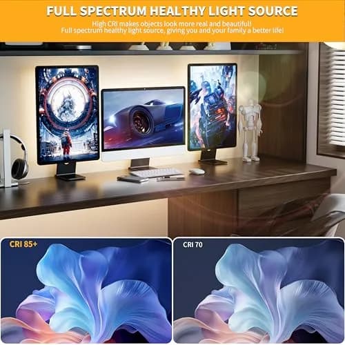 PAUTIX COB LED Strip Light 2m (6.56ft) 640 LEDs 4000K Natural White | Dimmable USB Powered Tape Light for TV Backlight & Home DIY thumbnail 4