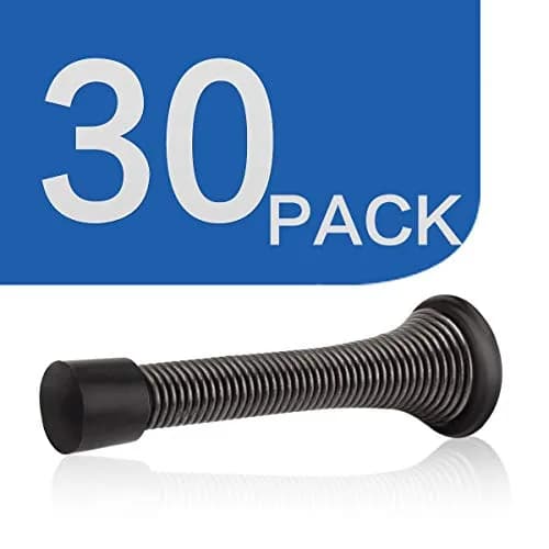 HOMOTEK 30 Pack Oil Rubbed Bronze Spring Door Stops, 3-1/8” Heavy Duty Door Stop | Protects Walls and Doors thumbnail 7