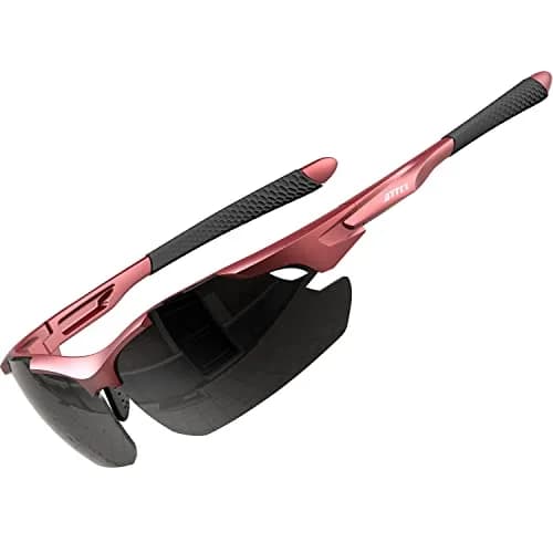ATTCL Polarized Sports Sunglasses for Men, Wrap Around TR90 UV400 Protection, 77mm Lens Width | Running, Fishing, Golf thumbnail 1