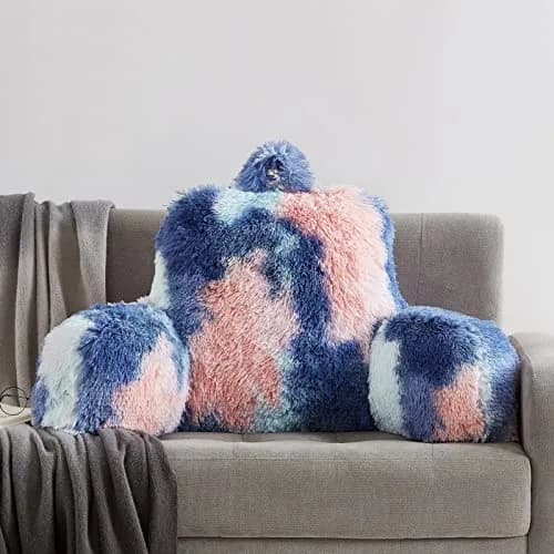 Ｂａｒｏｂｋｅ Bed Fluffy Fur Reading Pillow for Adults & Kids | Unisize, Support & Comfort in Bed or Chair thumbnail 2