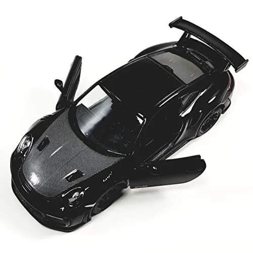 KiNSMART 2010 Porsche 911 GT2 RS 1:36 Scale 5 inch (12.7 cm) Die Cast Metal Model Toy Car | Black thumbnail 3