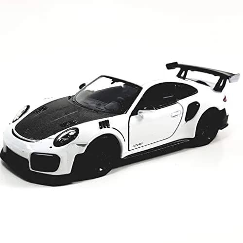 KiNSMART 2010 Porsche 911 GT2 RS 1:36 Scale 5" Die Cast Metal Model Toy Sports Car | White thumbnail 1