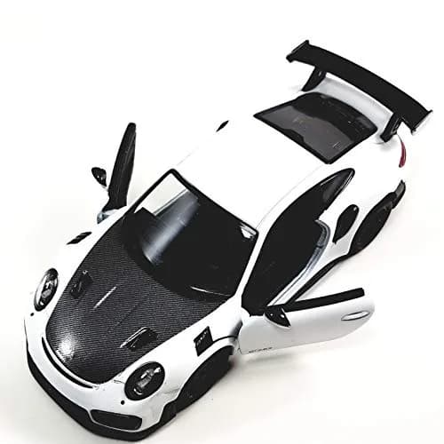 KiNSMART 2010 Porsche 911 GT2 RS 1:36 Scale 5" Die Cast Metal Model Toy Sports Car | White thumbnail 3
