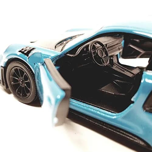 KiNSMART 2010 Porsche 911 GT2 RS Aqua Blue 1:36 Scale Diecast Metal Model Toy Car thumbnail 4