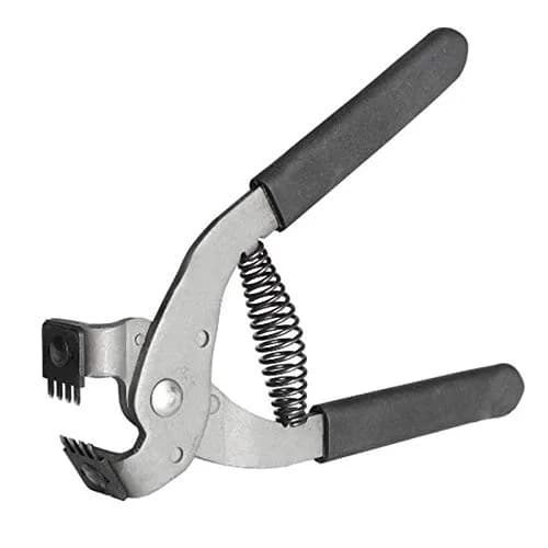 Terizger Leather Stitching Hole Punch Plier Clamp Cutter 4mm (4 Prong) | Heavy Duty Steel Tool for DIY Craft thumbnail 1