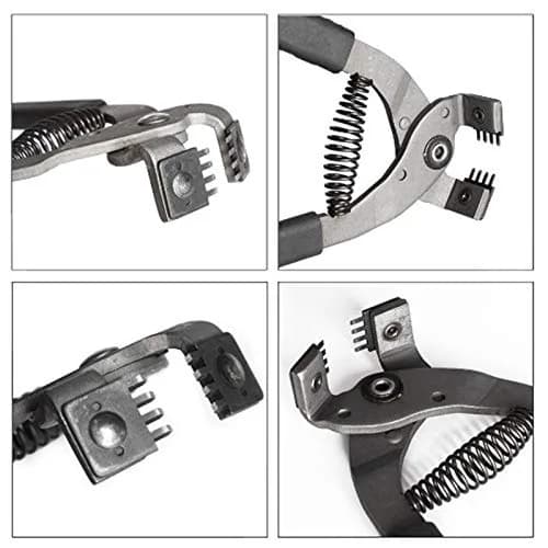 Terizger Leather Stitching Hole Punch Plier Clamp Cutter 4mm (4 Prong) | Heavy Duty Steel Tool for DIY Craft thumbnail 2