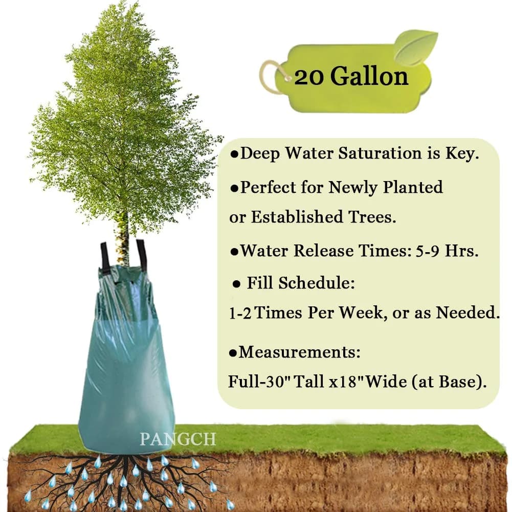 PANGCH Tree Watering Bag, 20 Gallon | Deep Root & Drought Shock Relief (120c) - main product image