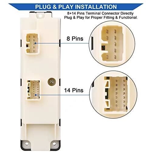Obaee Driver Master Power Window Switch for Chevy Colorado GMC Canyon Hummer H3 H3T (Front Left Driver Side) thumbnail 4