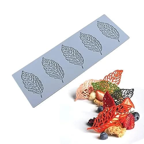 QLINLEAF Hollow Leaf Silicone Mold for Chocolate & Candy | 29.2cm x 9.6cm x 1.1cm thumbnail 4