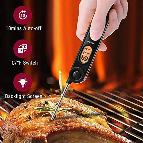 TempPro Instant Read Digital Meat Thermometer with Backlight & Foldable Probe | 300°C (572°F) thumbnail 2