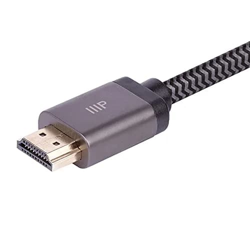Monoprice 8K Certified Ultra High Speed HDMI Cable - Braided - 3.05m (10ft) | Supports 8K@60Hz, 4K@120Hz, 48Gbps thumbnail 4