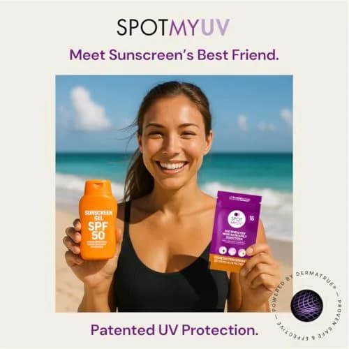 SPOTMYUV Sunscreen Stickers, UV Detection SPF Indicator Dots, 32 Count | Real-Time Sun Safety Monitoring thumbnail 2