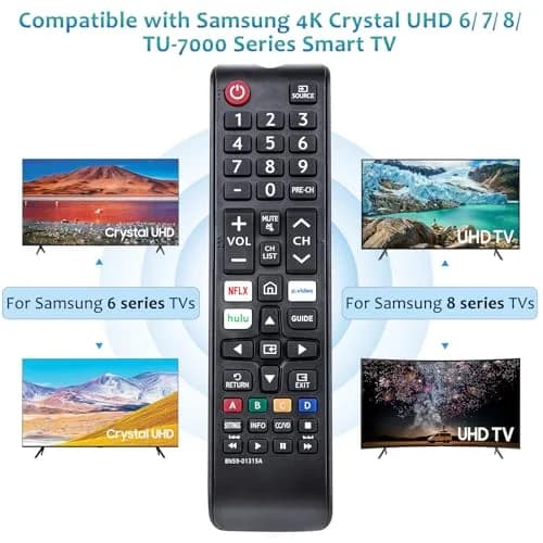 LOUTOC Replacement BN59-01315A Remote Control for Samsung 4K Smart TV | Infrared Universal Control thumbnail 4