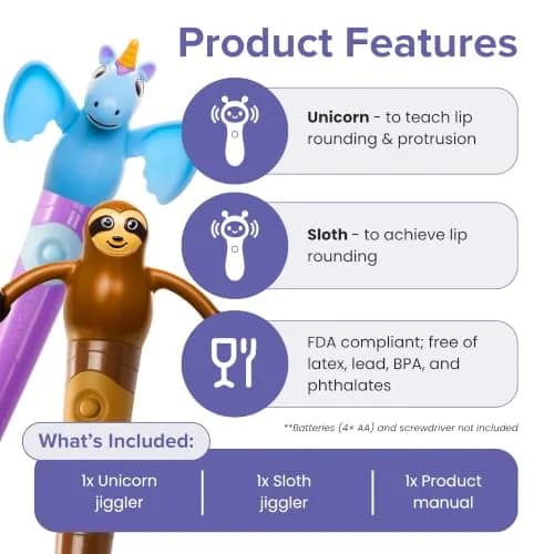 TalkTools Jiggler Oral Motor Tool Set for Kids | Sensory & Feeding Support, 2 Pack thumbnail 3
