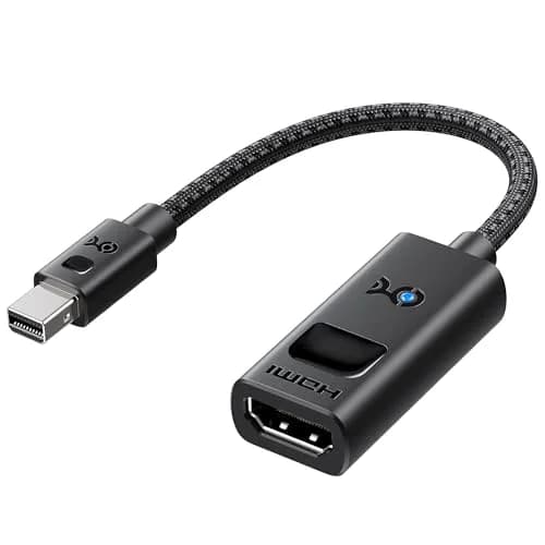 Cable Matters Active 8K Mini DisplayPort 1.4 to HDMI 2.1 Adapter, Black | Connects Mini DP/Thunderbolt to HDMI 2.1 Displays thumbnail 1