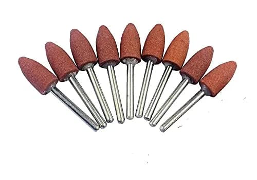 Luo ke 18 Pcs 1/8" Shank Bullet Shape Rotary Grinding Stone Sets | Durable Corundum Tips for Metal & Stone thumbnail 2