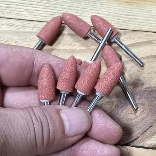 Luo ke 18 Pcs 1/8" Shank Bullet Shape Rotary Grinding Stone Sets | Durable Corundum Tips for Metal & Stone thumbnail 4