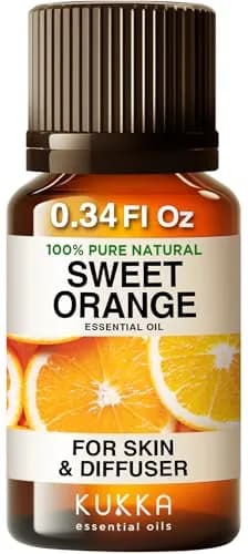 KUKKA essential oils Pure Sweet Orange Oil 10ml (0.34 Fl Oz) | Aromatherapy & Skincare thumbnail 1