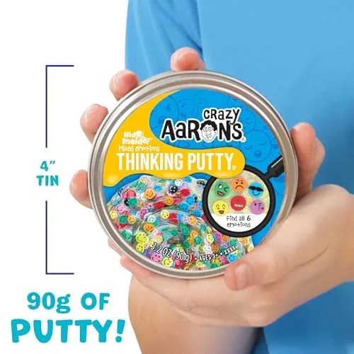 Crazy Aaron's Thinking Putty - Mixed Emotions - Multi-Color Sensory Putty for Kids & Adults in a 4" Tin | Stress Relief & Creative Fun thumbnail 4