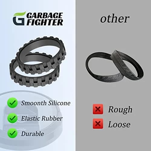 Garbage fighter Black 4 Pack Vacuum Wheels | Compatible with iRobot Roomba 500-900 Series thumbnail 5