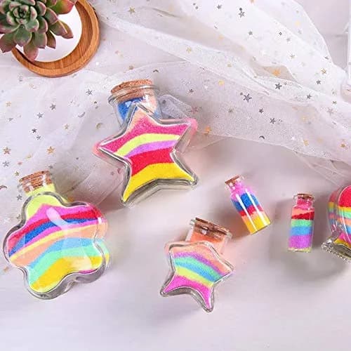 MEIEST Craft/Terrarium Sand 12pcs Assorted Colors Pack 1.25oz Bottles | Colorful DIY Sand Art Kit for Kids & Adults thumbnail 7