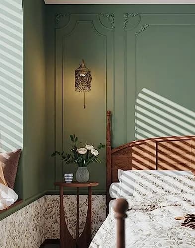 Dimoon Green Peel and Stick Wallpaper 17.7"x78.7" | Modern Self Adhesive Wall Covering thumbnail 9