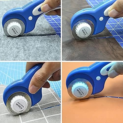 Headley Tools 45mm Rotary Cutter with 5pcs Extra Blades | Ergonomic Fabric & Craft Cutter thumbnail 5
