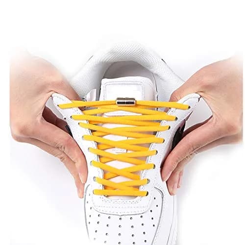 anan520 Elastic No Tie Shoelaces for Kids and Adults, Pink Flat Laces 119 cm (47 inch) | Easy Slip-On Sneakers thumbnail 2