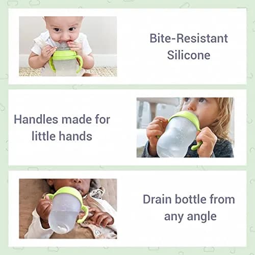 ANPEI Step 1 Transitional Weighted Straw and Handles Self-Feeding Kit Compatible with Comotomo Nipples | 6 Piece Set thumbnail 6