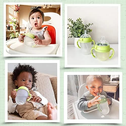 ANPEI Step 1 Transitional Weighted Straw and Handles Self-Feeding Kit Compatible with Comotomo Nipples | 6 Piece Set thumbnail 7