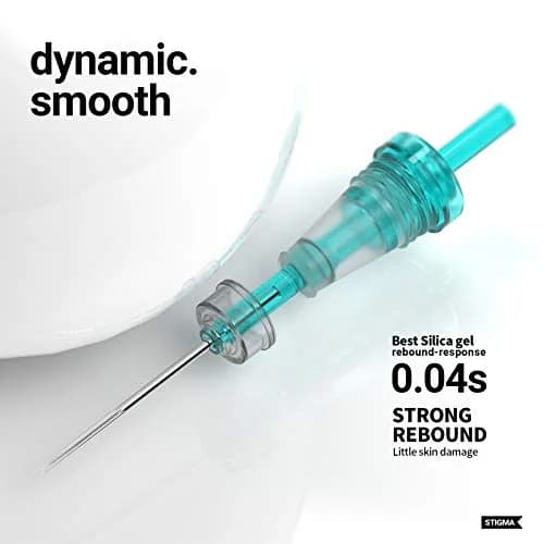 STIGMA Aquamarine Knight Tattoo Cartridges #12(5RL) 20Pcs Round Liner Needles | Professional Tattoo Supplies for Artists thumbnail 3