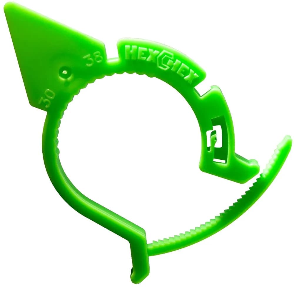 Ken-Tool HexChex Multi-Size Wheel Loose Nut Indicator 30-38 mm Green (100-Pack) | Professional Grade Tool — Factory