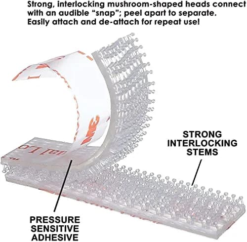 3M Dual Lock Adhesive Mounting Strips 1-1/2 in | Strong, Durable, Acrylic Fastener thumbnail 2