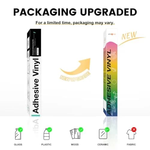 HTVRONT Glossy Gold Permanent Vinyl Roll 12" x 14FT (30.5cm x 4.27m) | Waterproof & Durable for Crafts thumbnail 4