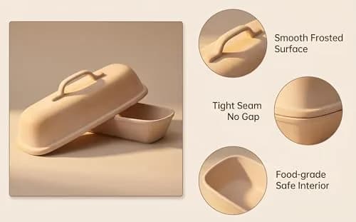 Goodview Household Superstone Covered Baker 15.3x5.9x7 in | Unglazed Stoneware for Artisan Bread thumbnail 2