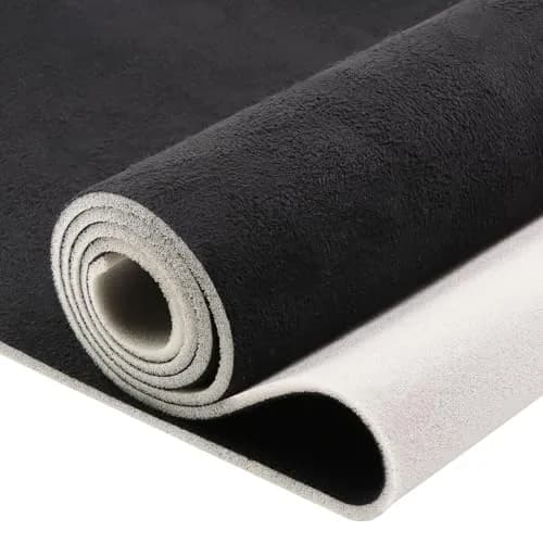 SBWLKJ Black Suede Headliner Fabric 60" Wide by 144" with Foam Backing | Automotive Interior Replacement thumbnail 1