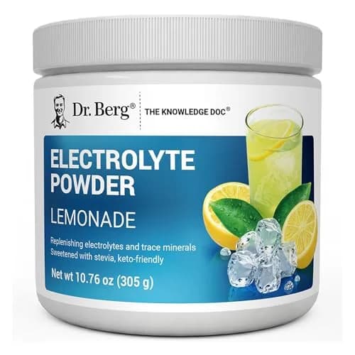 Dr. Berg Zero Sugar Hydration Keto Electrolyte Powder 300g | No Sugar, Potassium & Pink Himalayan Salt thumbnail 1