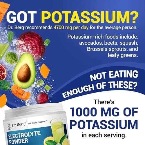 Dr. Berg Zero Sugar Hydration Keto Electrolyte Powder 300g | No Sugar, Potassium & Pink Himalayan Salt thumbnail 4