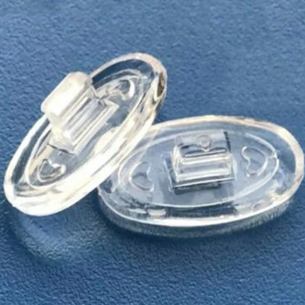 QYAJS 13mm Eyeglass Nose Pads Silicone Push-in Replacement for Oakley/Maui | Soft Silicone, 5Pairs — 5 Pair