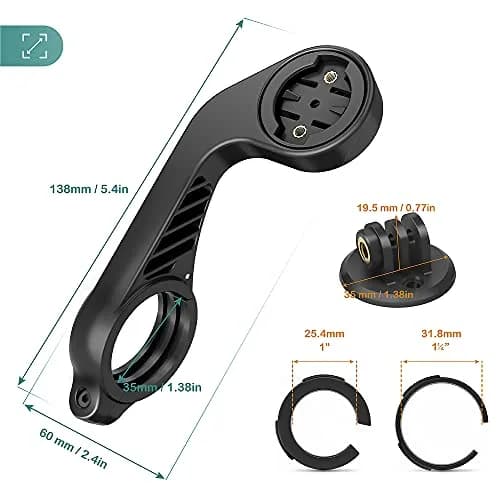TUSITA Out Front Mount Compatible with Garmin Edge GPS Bike Computer 25.4mm 31.8mm | Secure Handlebar Mount thumbnail 6