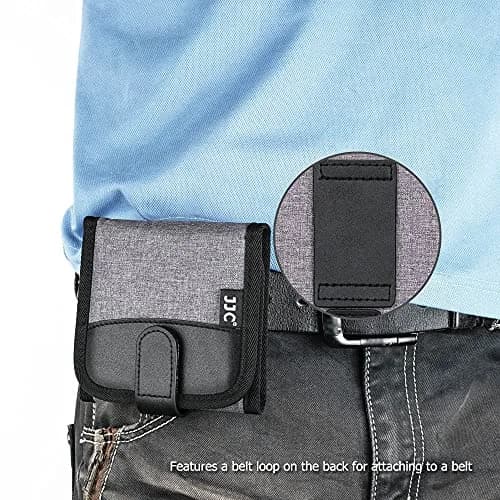 JJC 3-Pocket Lens Filter Pouch Case, Wallet for Circular Filters up to 82mm | Durable Polyester & Neoprene thumbnail 5