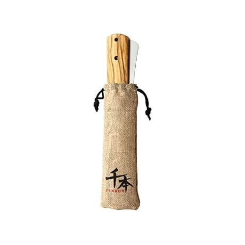 SENBON 440A Stainless Steel Pocket Folding Bread Knife 23cm (9in) | Serrated Blade with Olive Wood Handle thumbnail 7